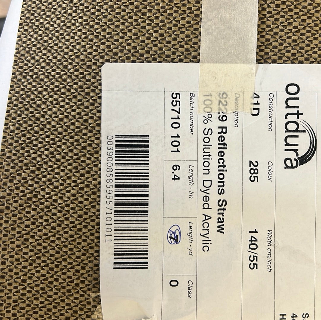 CLEARANCE: Outdura - Reflections Straw - 5 yards